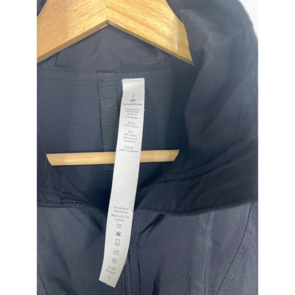 Lululemon Sights Seen Lightweight Drawcord Jacket Women's Black Size: 2 NWOT - Picture 5 of 8